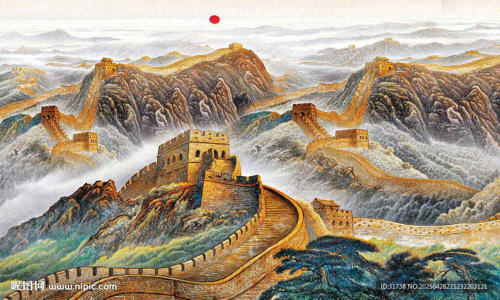 长城背景画