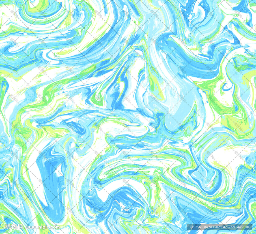 蓝绿渐变流体艺术纹理