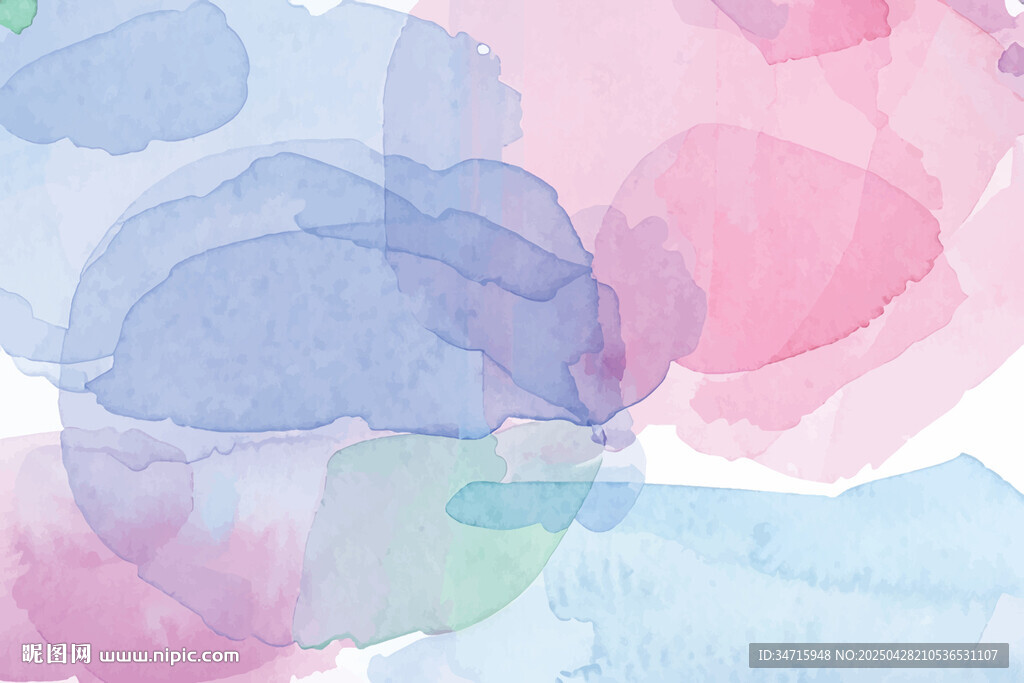 水彩晕染抽象背景图案