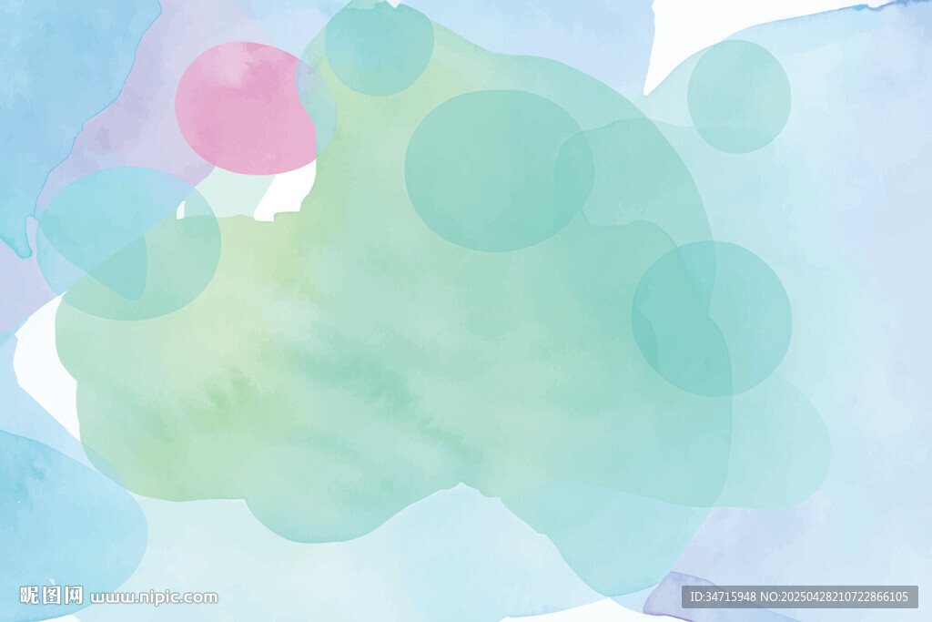 梦幻水彩抽象图案背景
