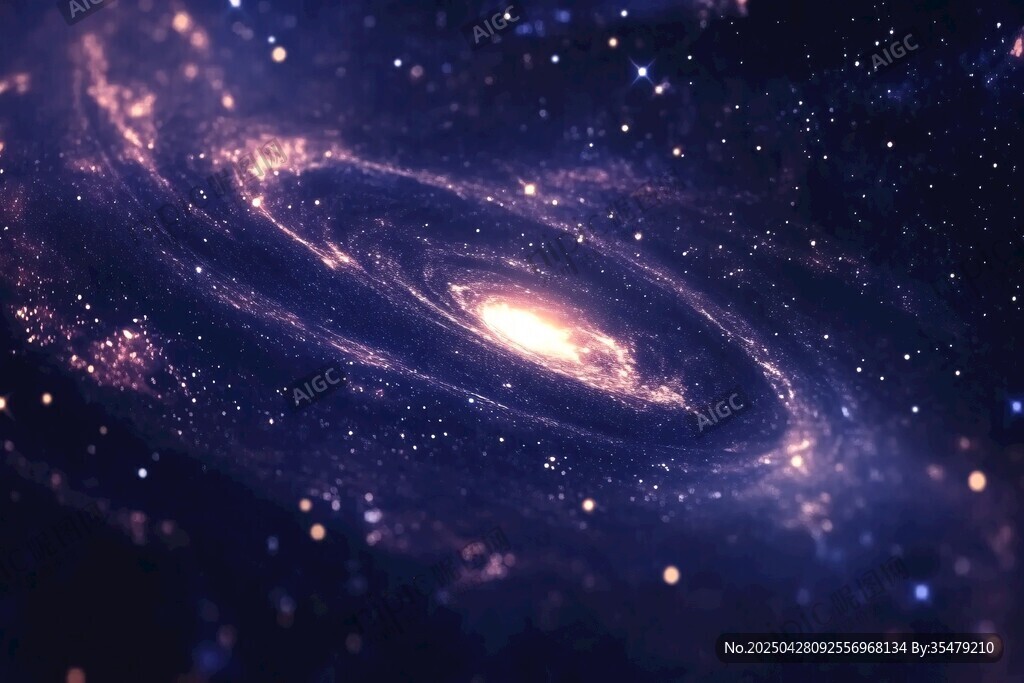 梦幻璀璨的宇宙星系景观