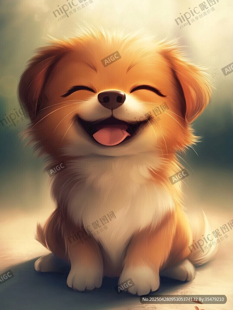 微笑的萌犬