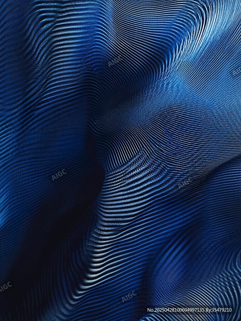蓝色波纹抽象纹理图案