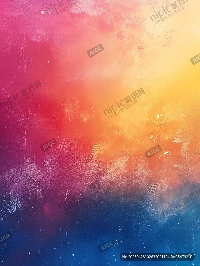 梦幻多彩水彩背景图