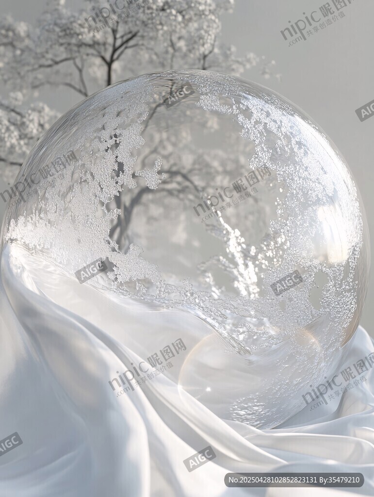 梦幻冰雪水晶球场景