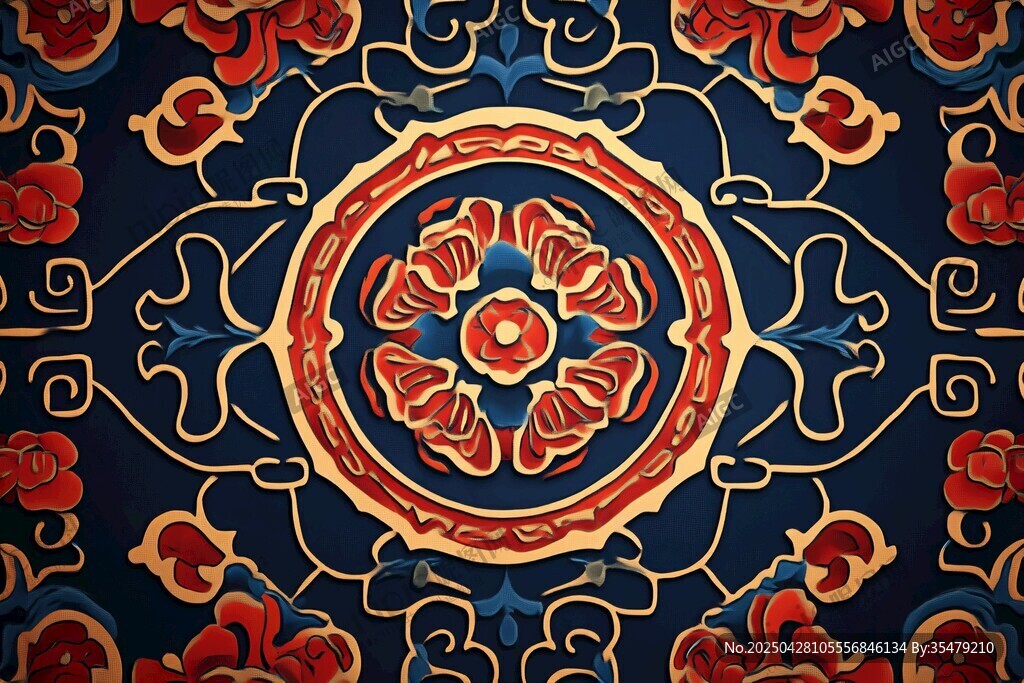 中式传统花纹图案设计