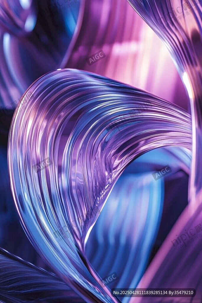 梦幻紫蓝流体艺术纹理