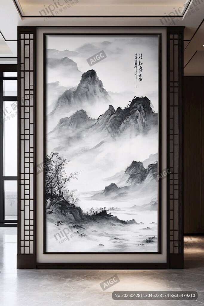 中式山水屏风 尽显古韵