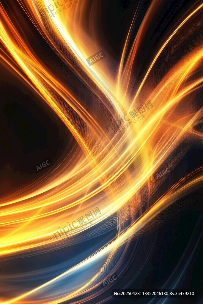 炫彩光效动感线条背景图