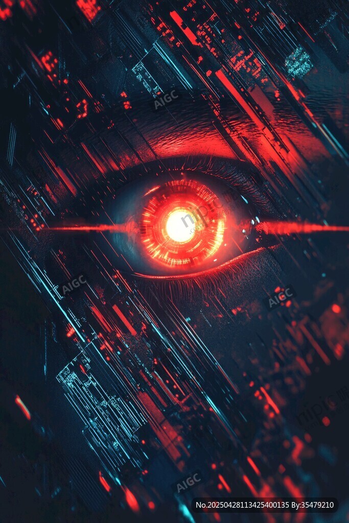科技感红眼 数字世界之眸