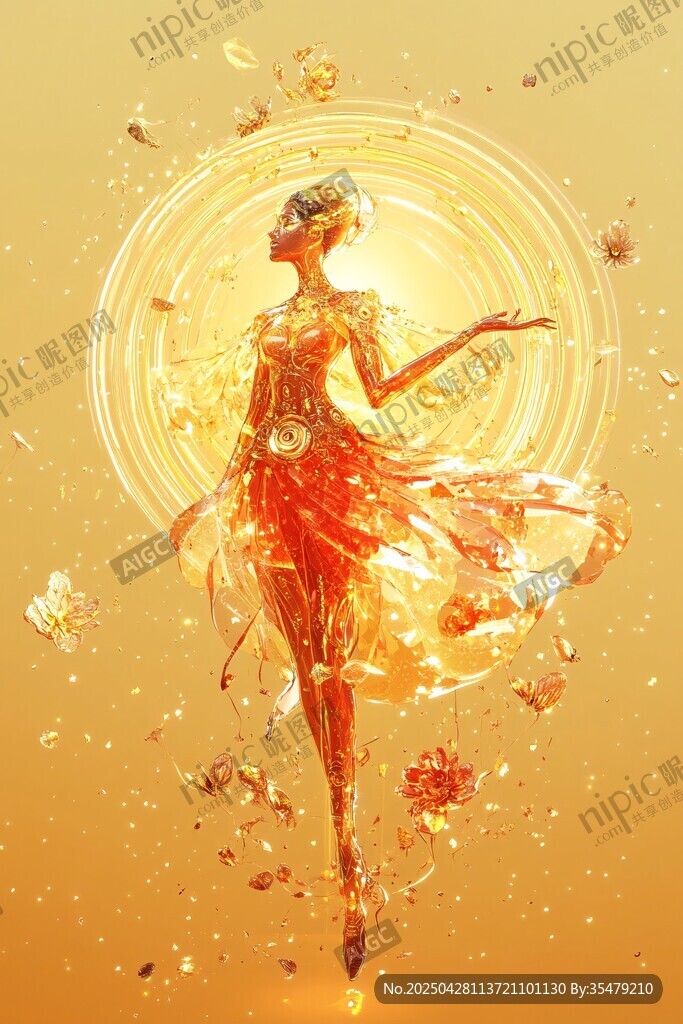 梦幻金色花之舞女