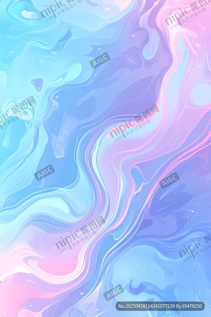 梦幻流体渐变色彩背景图