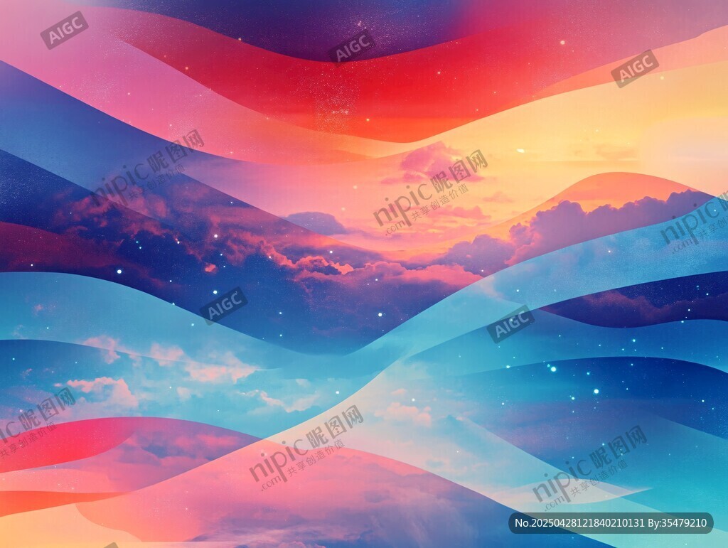 梦幻绚丽的天空云彩景观