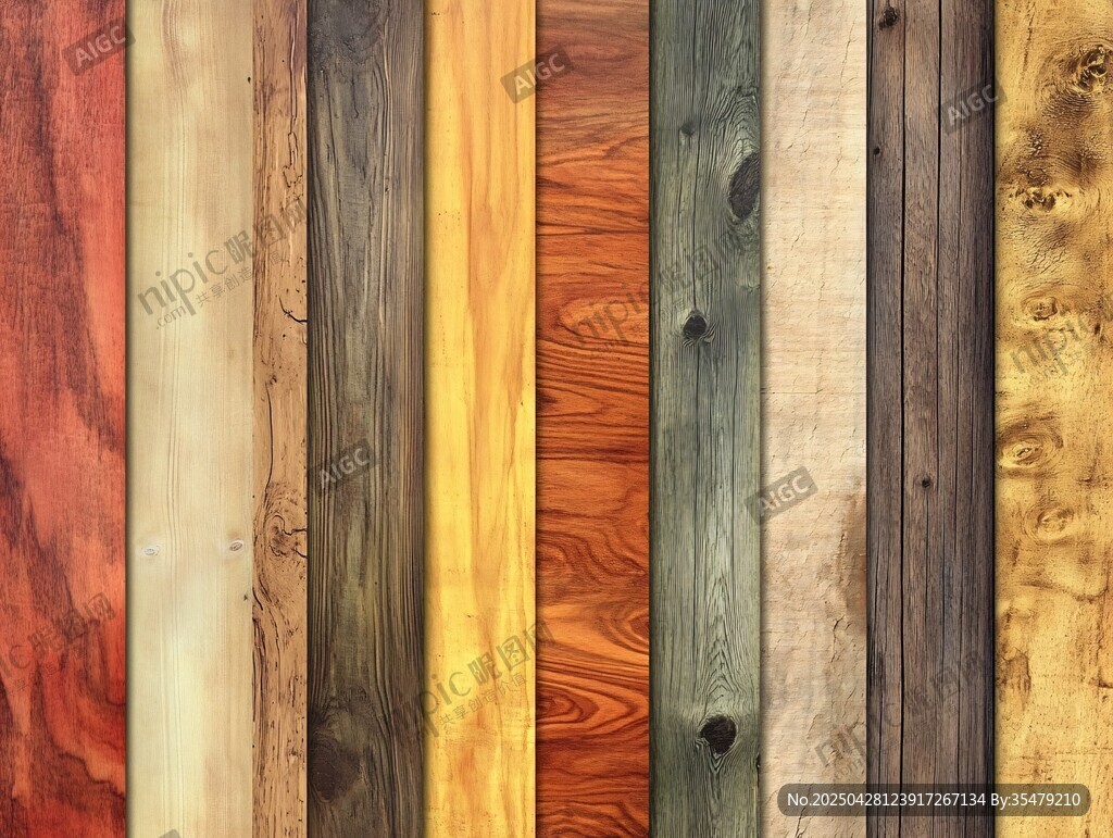 多样木纹板材展示