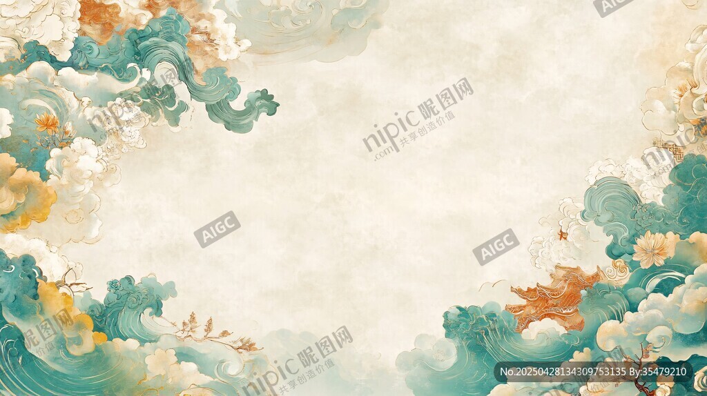 中式云纹背景图