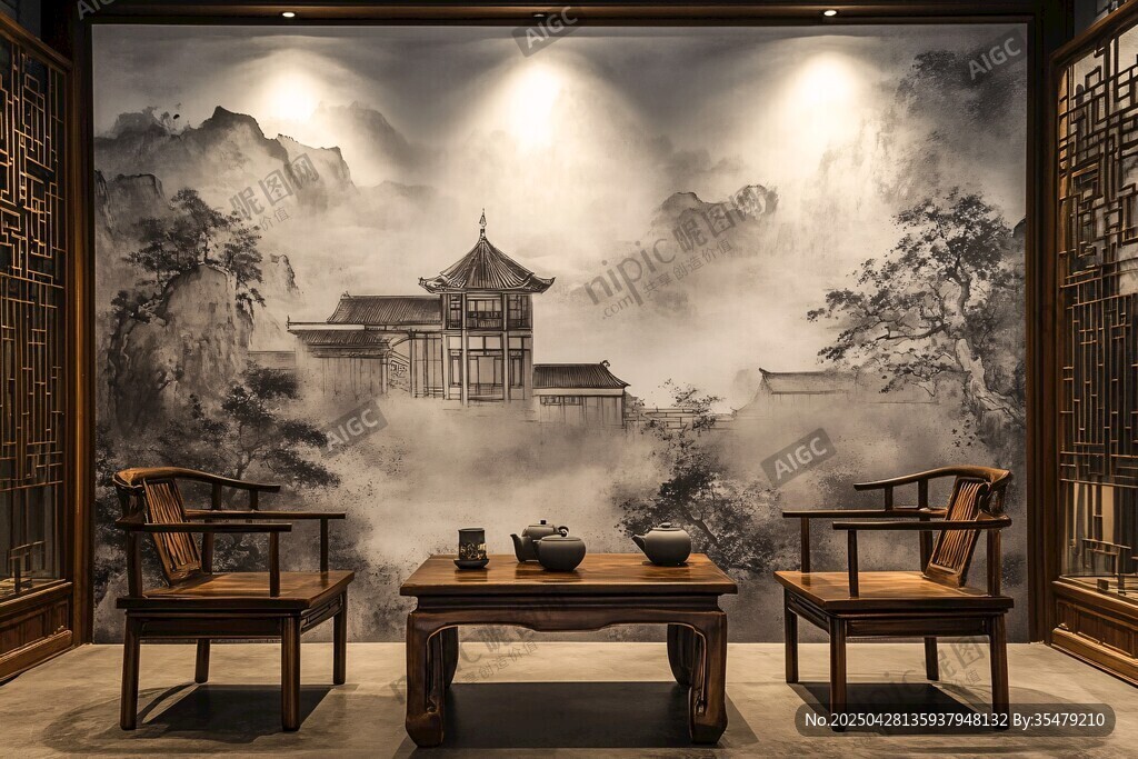 中式茶室 古韵山水间的雅境