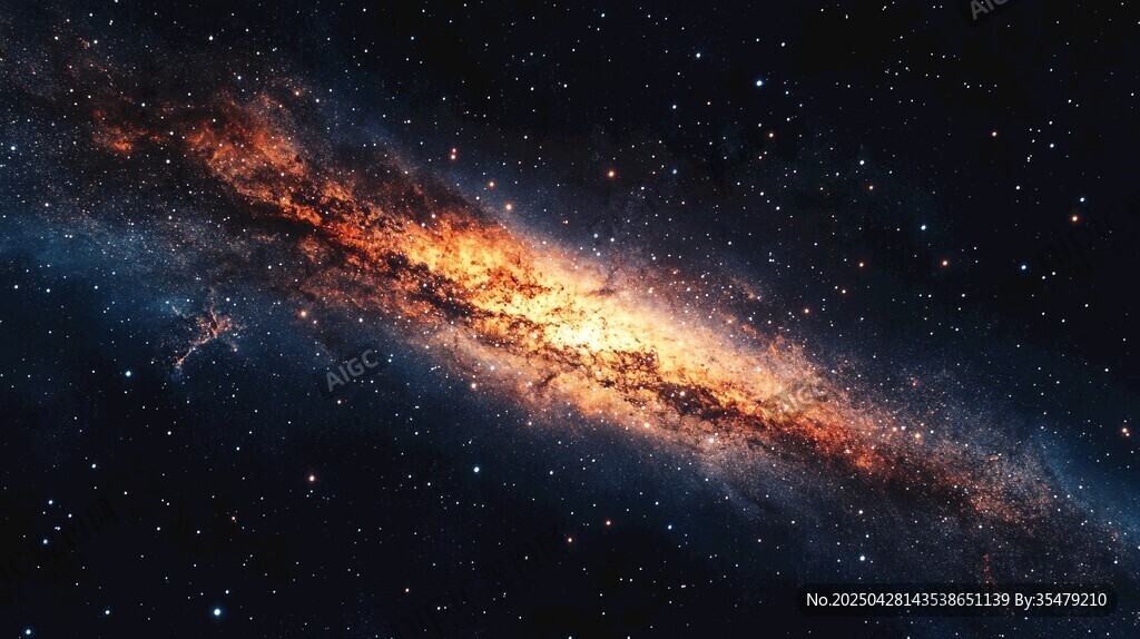 壮丽璀璨的宇宙星系景观