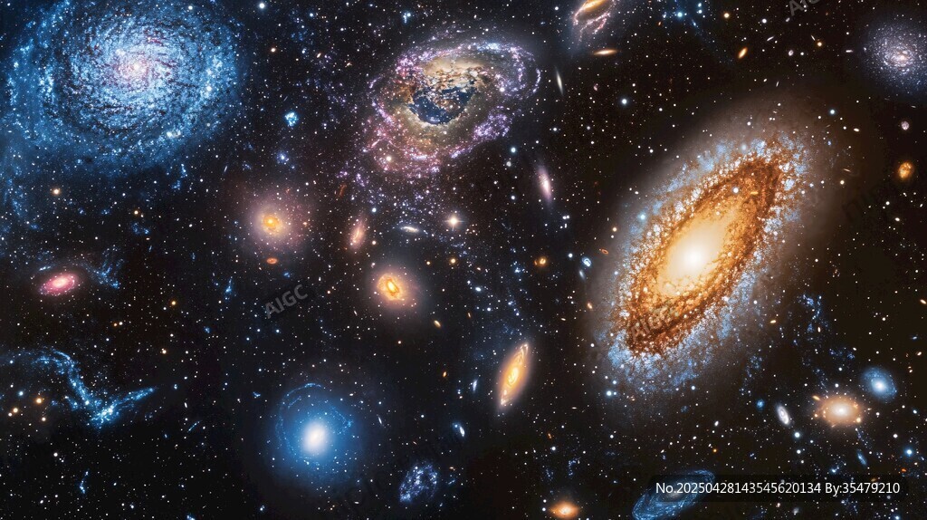 璀璨星系宇宙壮丽景象