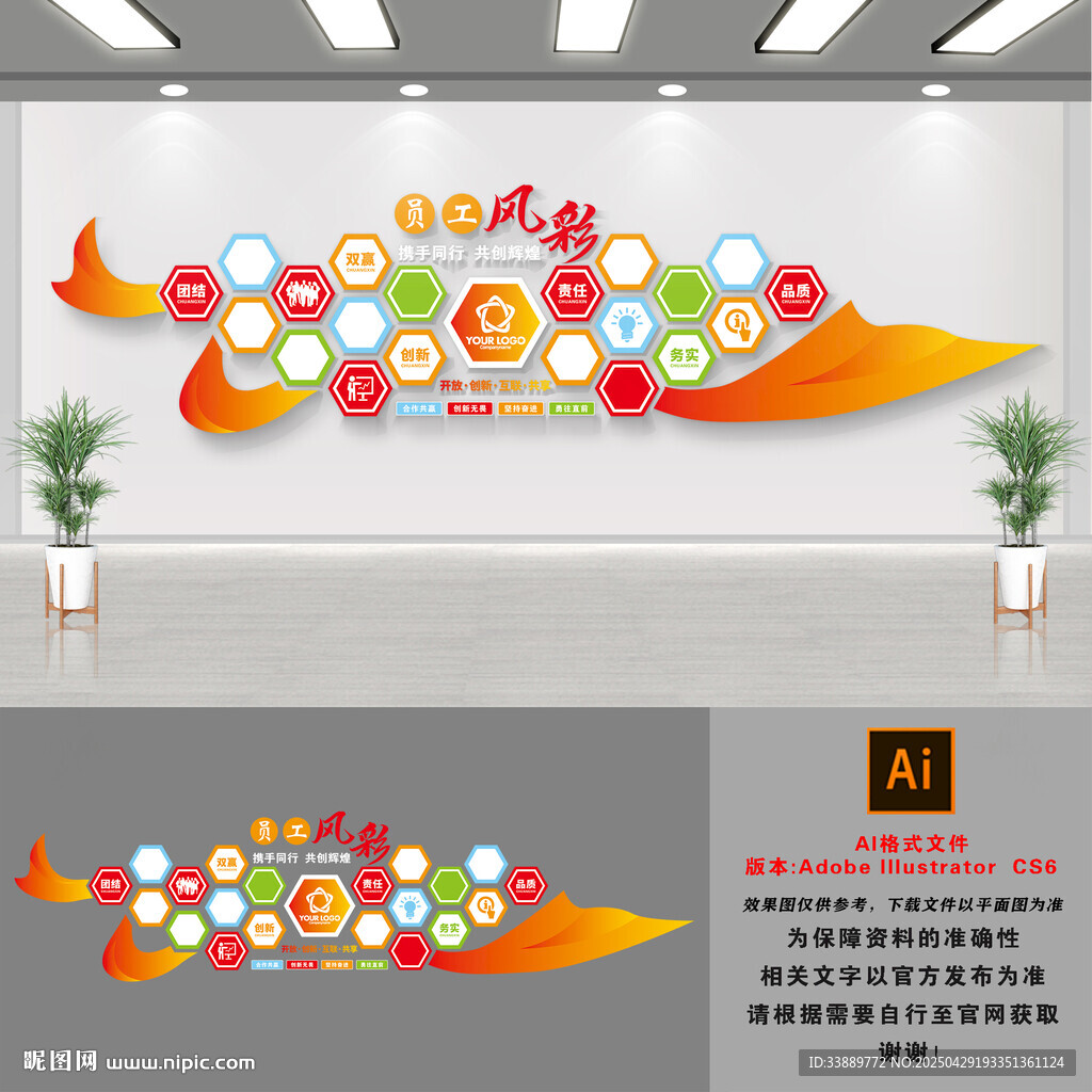 企业员工风采文化墙