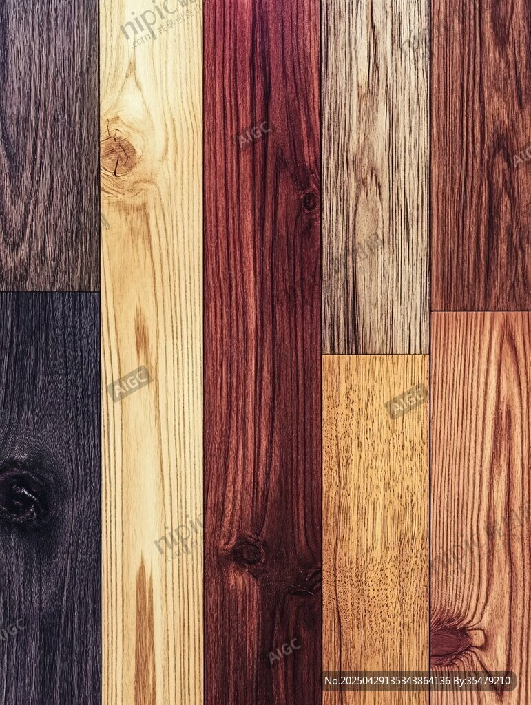 多样木纹板材纹理展示