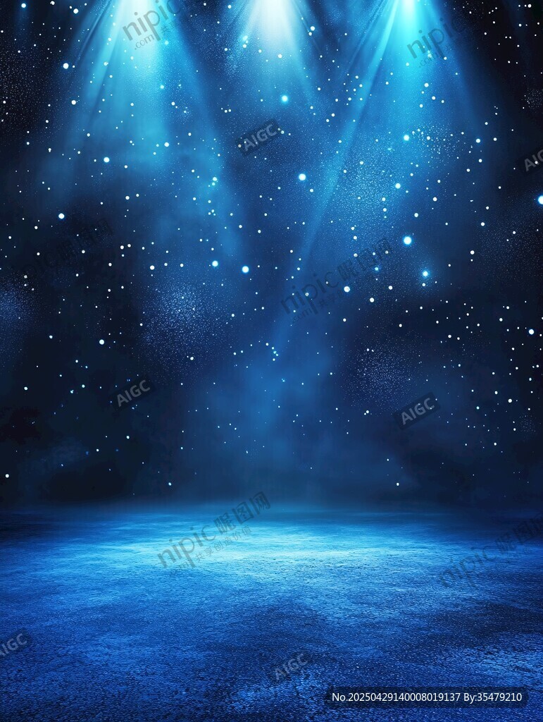 梦幻星空舞台背景