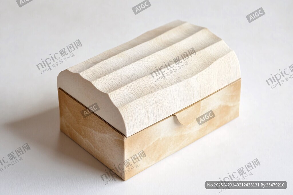 条纹纹理木质首饰盒