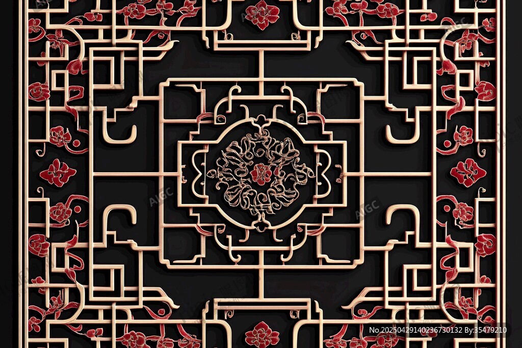 中式古典花纹装饰图案