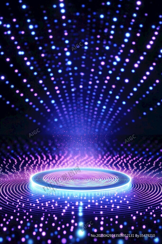 梦幻炫彩科技感光影背景