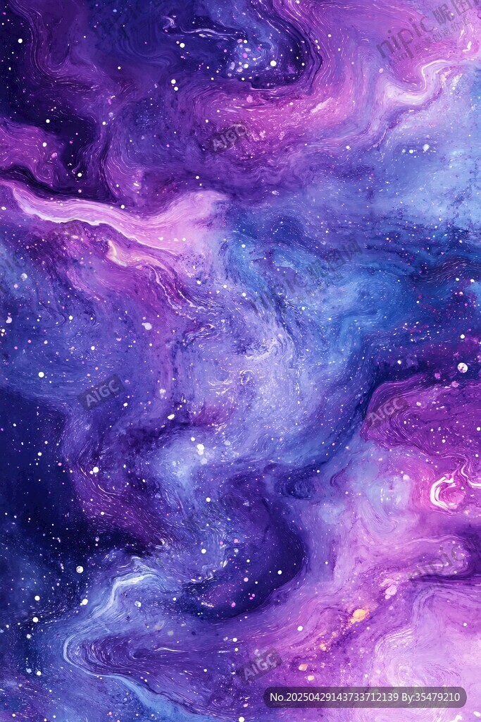 梦幻绚丽的宇宙星云图景