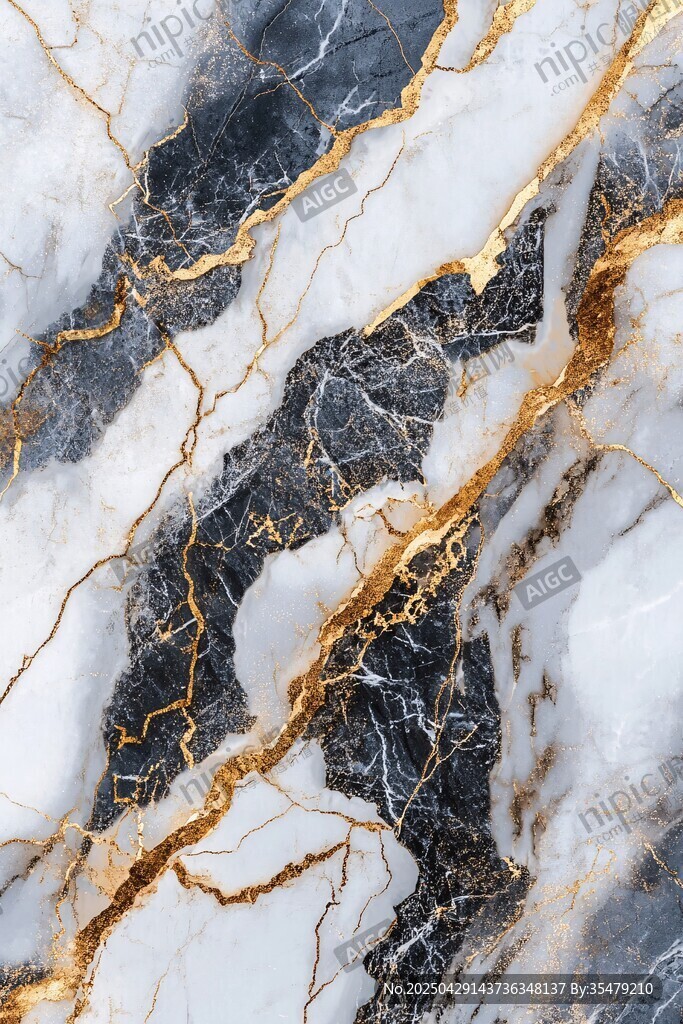 黑金大理石纹理图案