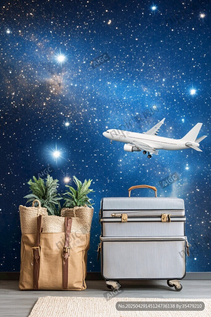 梦幻星空下的旅行准备
