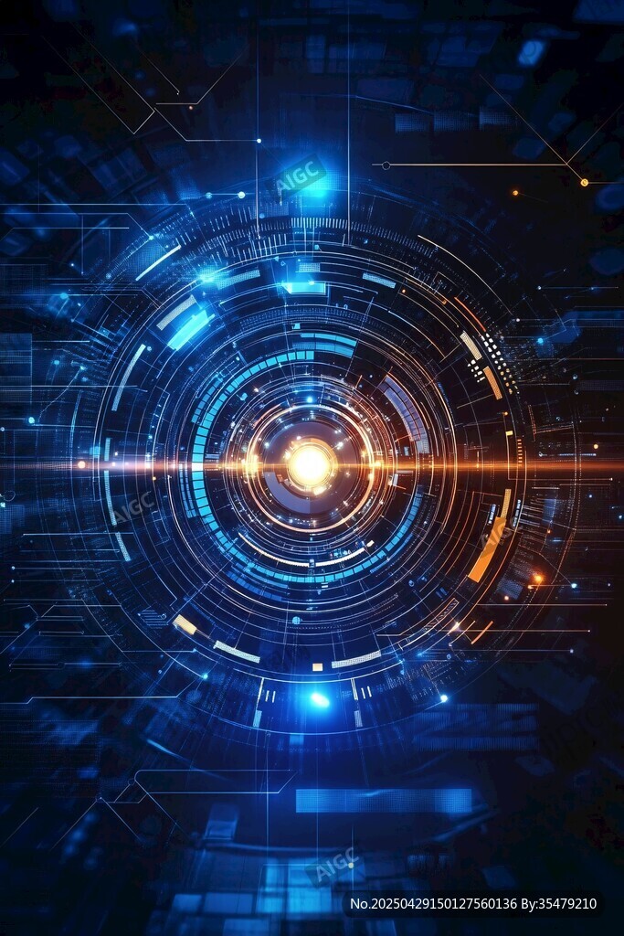 科技感未来感的数码界面