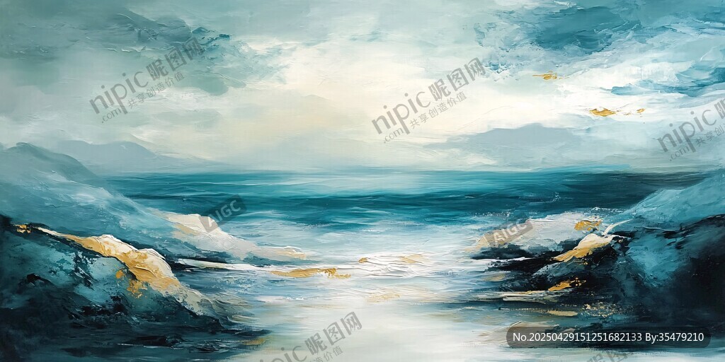 梦幻海景 天空海洋的交融