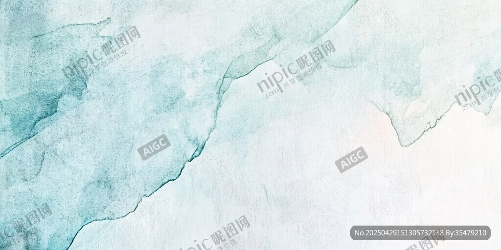 淡蓝水墨风抽象纹理背景