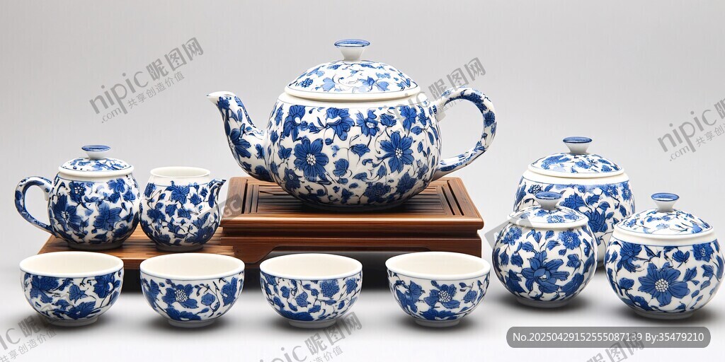 青花瓷茶具套装古韵十足