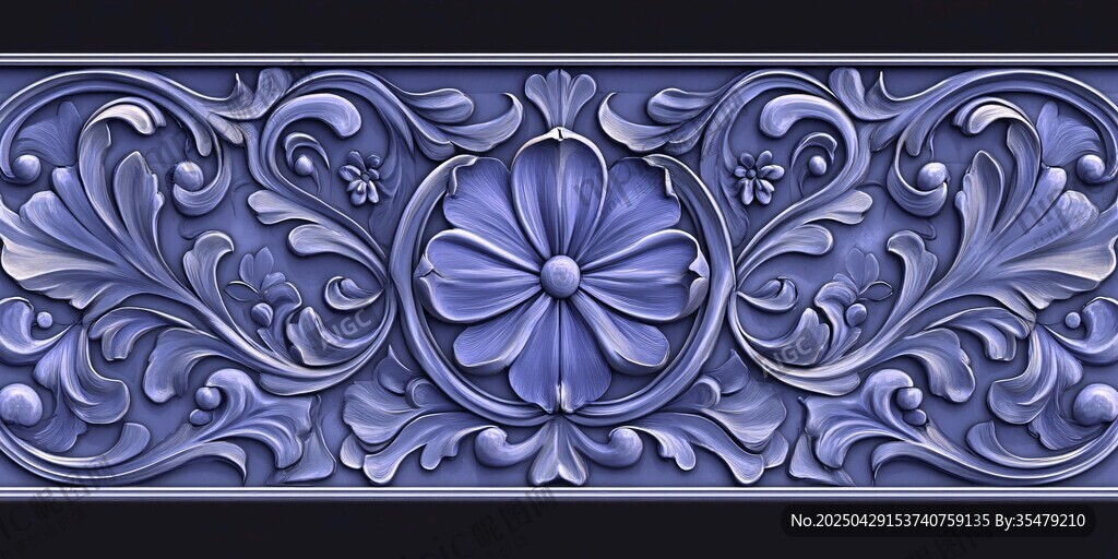 紫色雕花饰板 精美工艺