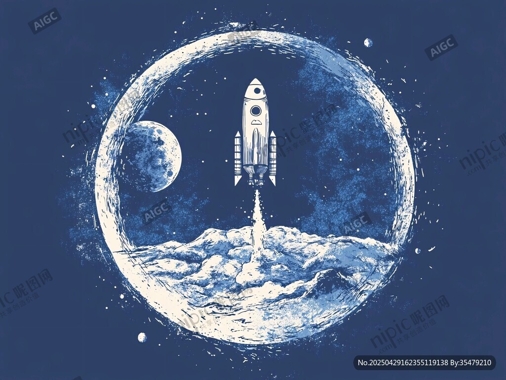 火箭升空 探索浩瀚宇宙