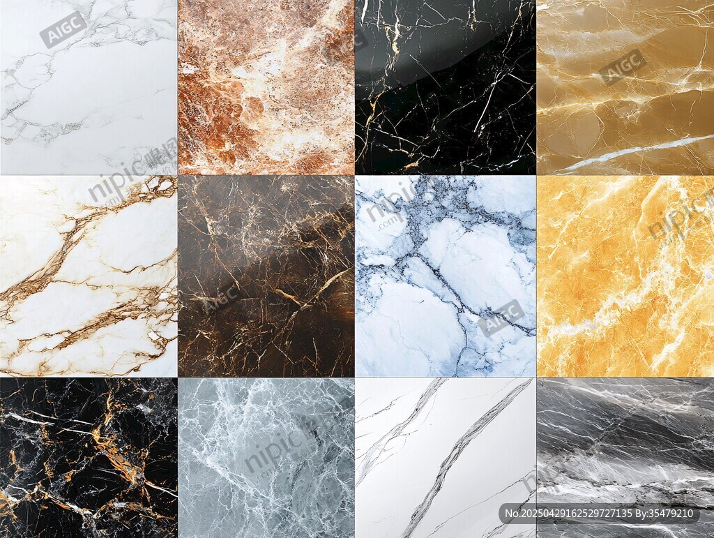 多样大理石纹理精美展示