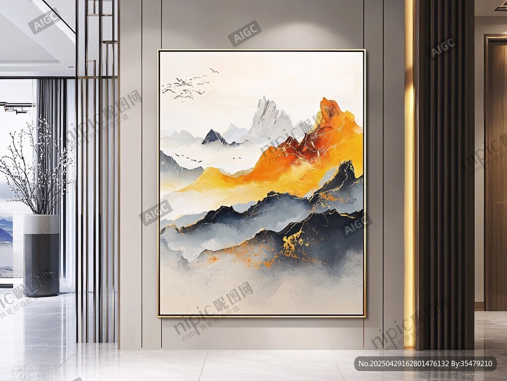 中式山水挂画 尽显雅致意境