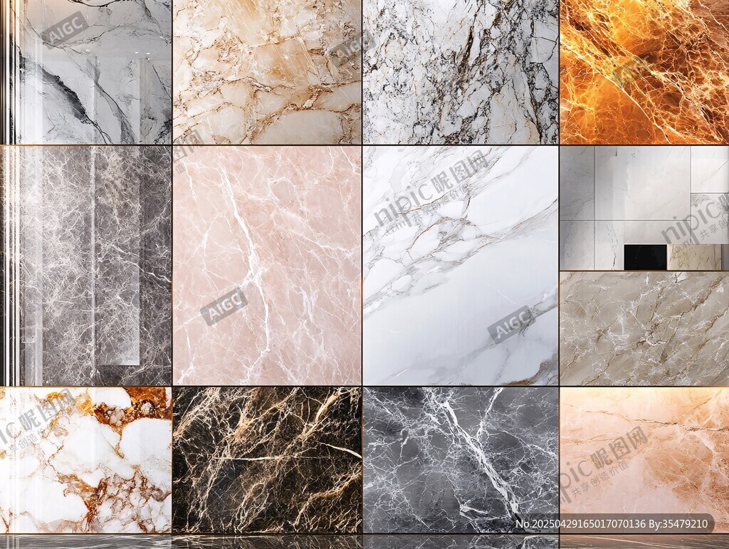 多样大理石纹理精美展示