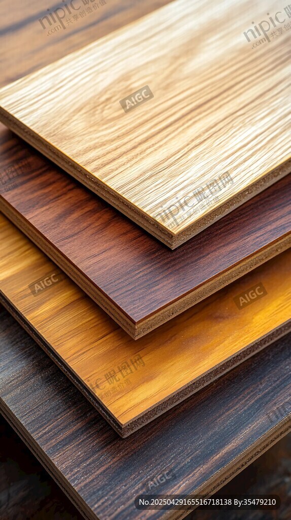 多样实木板材展示