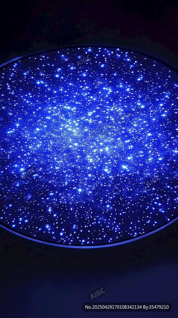 梦幻蓝色星空灯盘