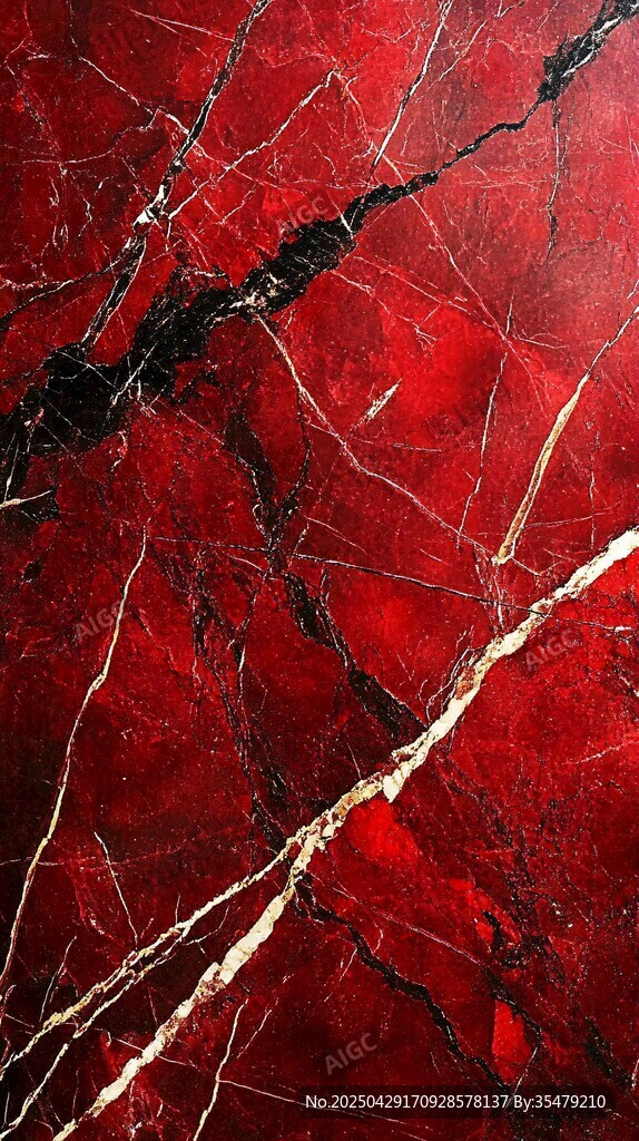 红色大理石纹理精美画面
