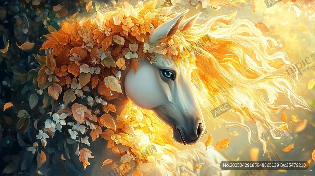 梦幻秋日独角兽