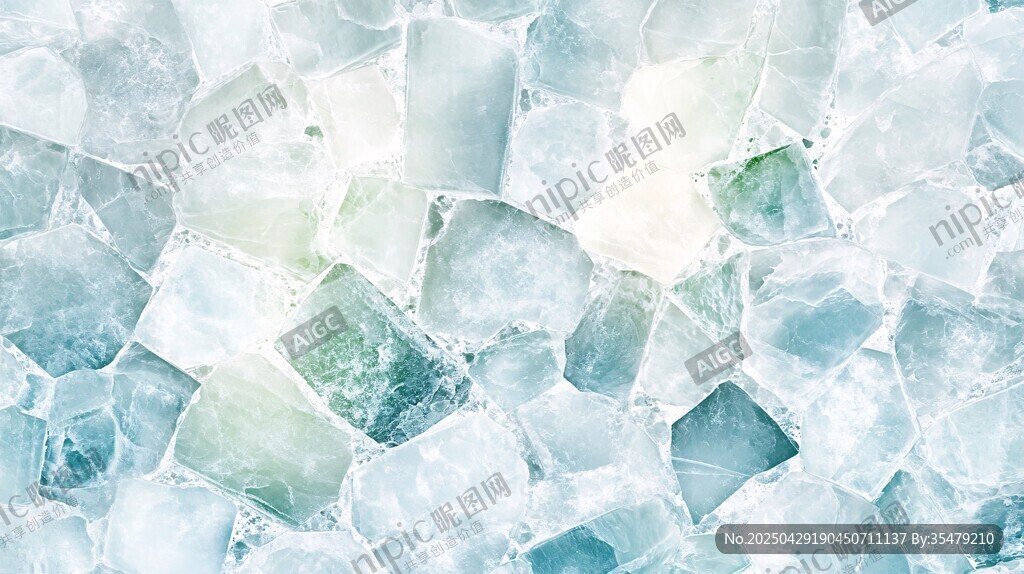 晶莹碎冰纹理 清凉质感