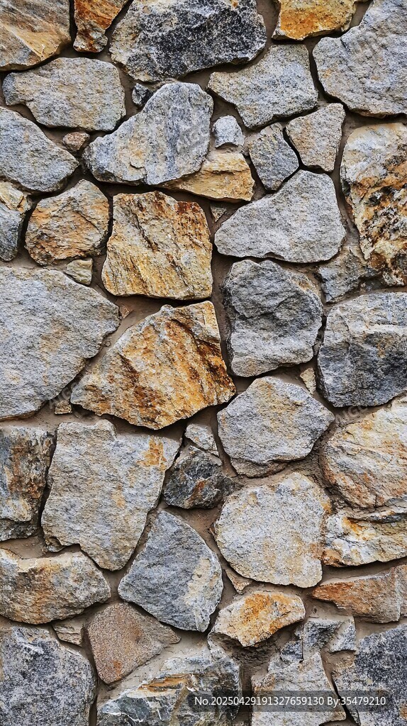 石块堆砌的古朴墙面纹理