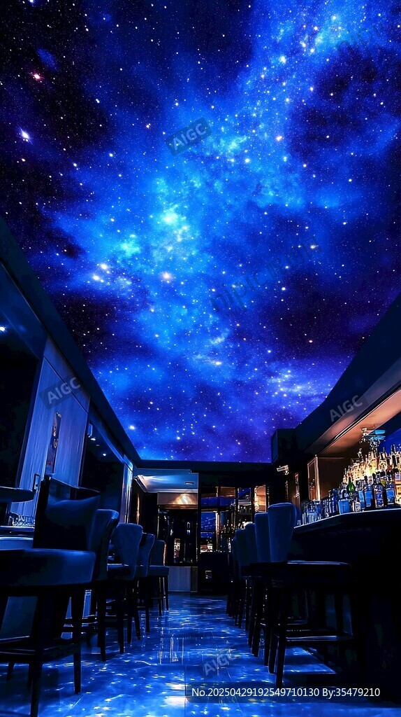 梦幻星空主题室内场景