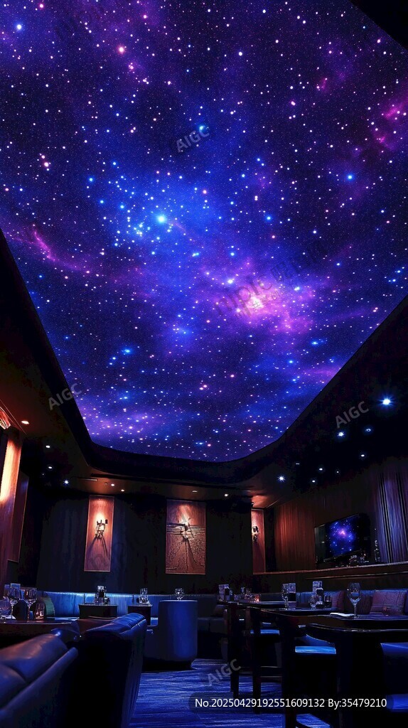 梦幻星空主题餐厅场景