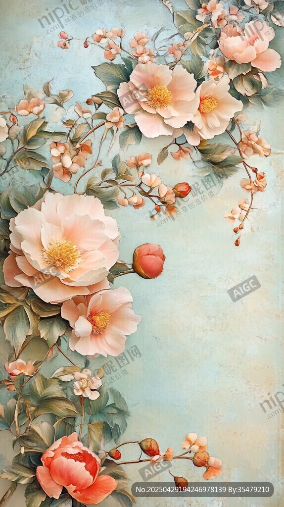 梦幻花卉图绘
