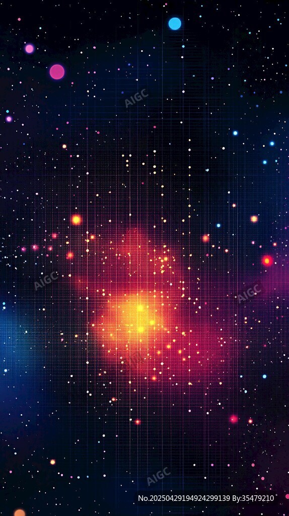 梦幻绚丽的宇宙星空背景